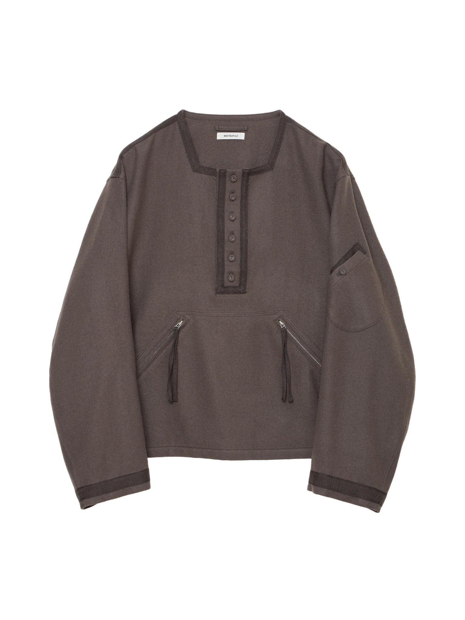 MATSUFUJI "Milling Wool Pullover Jacket"