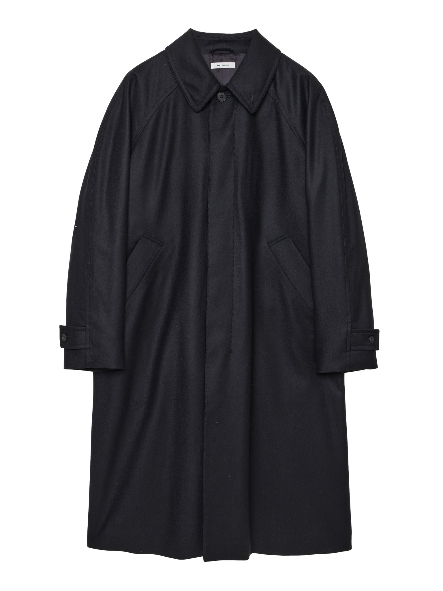 MATSUFUJI "Flannel Wool Balmacaan Coat"