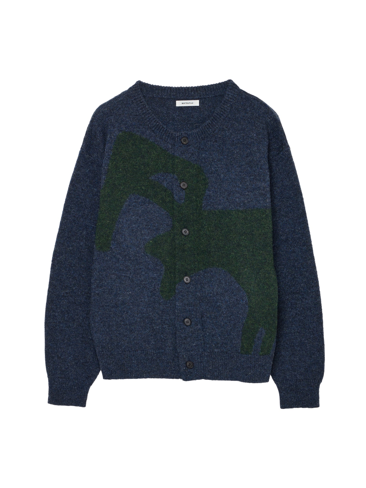 MATSUFUJI "Wool Cardigan Caribou Knit"