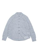 MEIAS MOHAIR KNIT STRIPE SHIRT モヘアニットシャツ 通販 ブルー