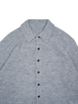 MEIAS MOHAIR KNIT STRIPE SHIRT モヘアニットシャツ 通販 ブルー