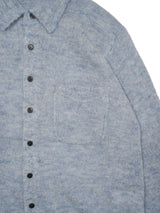 MEIAS MOHAIR KNIT STRIPE SHIRT モヘアニットシャツ 通販 ブルー
