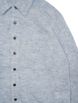 MEIAS MOHAIR KNIT STRIPE SHIRT モヘアニットシャツ 通販 ブルー