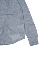 MEIAS MOHAIR KNIT STRIPE SHIRT モヘアニットシャツ 通販 ブルー
