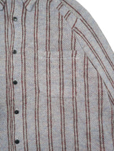 MEIAS MOHAIR KNIT STRIPE SHIRT モヘアニットストライプシャツ 通販 ブルー