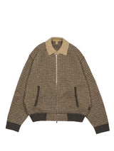 MEIAS WOOL JQ HARRINGTON KNIT JK ウールジャガードハリントンジャケット 通販 ブラウン