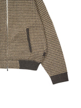 MEIAS WOOL JQ HARRINGTON KNIT JK ウールジャガードハリントンジャケット 通販 ブラウン