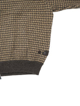 MEIAS WOOL JQ HARRINGTON KNIT JK ウールジャガードハリントンジャケット 通販 ブラウン