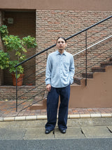 MEIAS MOHAIR KNIT STRIPE SHIRT モヘアニットシャツ 通販 ブルー
着用イメージ
