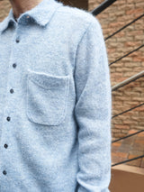 MEIAS MOHAIR KNIT STRIPE SHIRT モヘアニットシャツ 通販 ブルー
着用イメージ