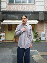 MEIAS MOHAIR KNIT STRIPE SHIRT モヘアニットストライプシャツ 通販 ブルー
着用イメージ