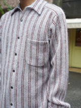 MEIAS MOHAIR KNIT STRIPE SHIRT モヘアニットストライプシャツ 通販 ブルー
着用イメージ