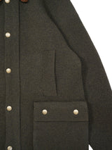 MEIAS BOA LINING KNIT JACKET　メイアス ボアライニングニットジャケット 通販 カーキ