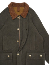 MEIAS BOA LINING KNIT JACKET　メイアス ボアライニングニットジャケット 通販 カーキ