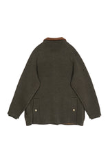 MEIAS BOA LINING KNIT JACKET　メイアス ボアライニングニットジャケット 通販 カーキ