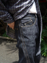NVRFRGT (ネヴァーフォーゲット)"3D TWISTED WIDE LEG JEANS"
RAW INDIGO
通販
着用イメージ