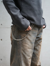 NVRFRGT (ネヴァーフォーゲット)"3D TWISTED WIDE LEG JEANS"MUD FADED INDIGO
通販
着用イメージ