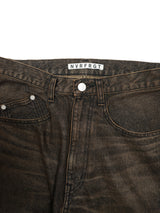 NVRFRGT (ネヴァーフォーゲット)"3D TWISTED WIDE LEG JEANS"MUD FADED BLACK
通販