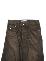 NVRFRGT (ネヴァーフォーゲット)"3D TWISTED WIDE LEG JEANS"MUD FADED BLACK
通販