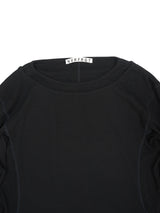 NVRFRGT DOUBLE LAYERED LONG SLEEVE T SHIRT ダブルレイヤードロングスリーブTシャツ 通販 ブラック