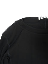 NVRFRGT DOUBLE LAYERED LONG SLEEVE T SHIRT ダブルレイヤードロングスリーブTシャツ 通販 ブラック
