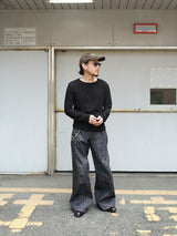 NVRFRGT DOUBLE LAYERED LONG SLEEVE T SHIRT ダブルレイヤードロングスリーブTシャツ 通販 ブラック
着用イメージ