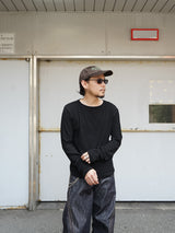 NVRFRGT DOUBLE LAYERED LONG SLEEVE T SHIRT ダブルレイヤードロングスリーブTシャツ 通販 ブラック
着用イメージ