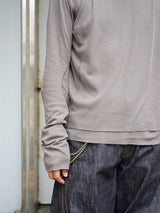 NVRFRGT DOUBLE LAYERED LONG SLEEVE T SHIRT ダブルレイヤードロングスリーブTシャツ 通販 クレイ
着用イメージ