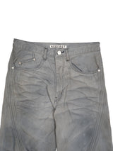 NVRFRGT 3D TWISTED WIDE LEG JEANS ネヴァーフォーゲット 3Dツイストワイドレッグジーンズ 通販 ライトグレー