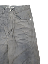NVRFRGT 3D TWISTED WIDE LEG JEANS ネヴァーフォーゲット 3Dツイストワイドレッグジーンズ 通販 ライトグレー