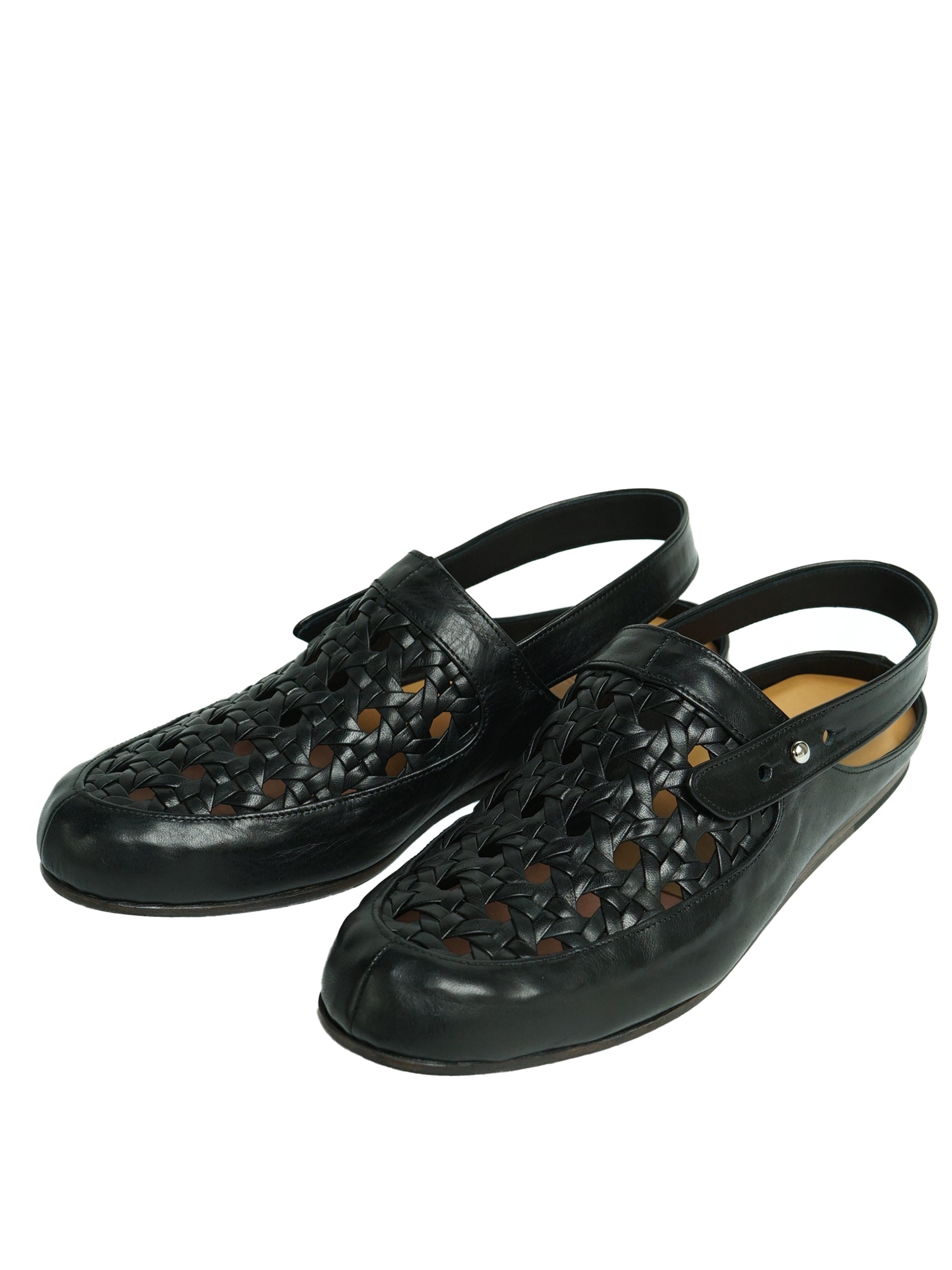 【値下げOK】petrosolaum スクエアトゥシューズ PETROSOLAUM / DRAWSTRING SOFT CALF (sold) | INSIDE MY GLASS