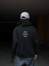 POET MEETS DUBWISE "DECOLONIZATION LOOSE FIT SWEAT"BLACK 着用イメージ