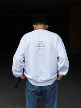 POET MEETS DUBWISE "DECOLONIZATION LOOSE FIT SWEAT" ASH GRAY  着用イメージ