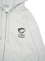 POET MEETS DUBWISE "L.M.A.R OVERSIZED ZIP HOODIE" 通販 ASH GRAY