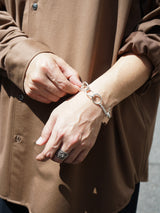 Paso(パソ)"Ring chain bracelet b05"
通販　シルバーアクセサリー 着用イメージ