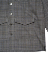 Rich I Box Opencollar Shirt Jacket リッチアイ ボックスオープンカラーシャツジャケット 通販 グレーチェック