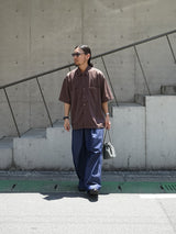 Rich I  通販 Limited Tuck Wide Trousers 別注 インディゴ ワイドトラウザーズ 着用イメージ