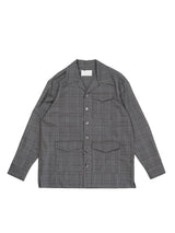 Rich I Box Opencollar Shirt Jacket リッチアイ ボックスオープンカラーシャツジャケット 通販 グレーチェック