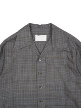 Rich I Box Opencollar Shirt Jacket リッチアイ ボックスオープンカラーシャツジャケット 通販 グレーチェック