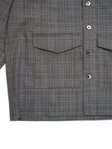 Rich I Box Opencollar Shirt Jacket リッチアイ ボックスオープンカラーシャツジャケット 通販 グレーチェック
