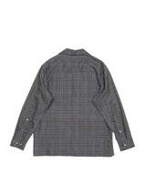 Rich I Box Opencollar Shirt Jacket リッチアイ ボックスオープンカラーシャツジャケット 通販 グレーチェック