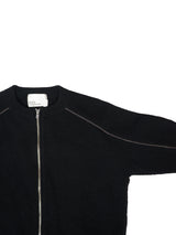 SimplyComplicated シンプリーコンプリケイテッド TRACK CREW DRIVERS KNIT　トラッククルードライバーズニット 通販 ブラック