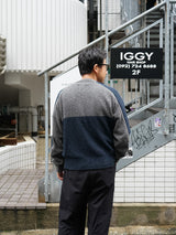 SimplyComplicated シンプリーコンプリケイテッド TRACK CREW DRIVERS KNIT　トラッククルードライバーズニット 通販 マルチ 着用イメージ