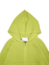 SimplyComplicated シンプリーコンプリーケーテッド KNITTED ZIP HOODIE ニッテッドジップフーディー 通販 グリーンティー
