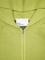 SimplyComplicated シンプリーコンプリーケーテッド KNITTED ZIP HOODIE ニッテッドジップフーディー 通販 グリーンティー