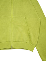 SimplyComplicated シンプリーコンプリーケーテッド KNITTED ZIP HOODIE ニッテッドジップフーディー 通販 グリーンティー