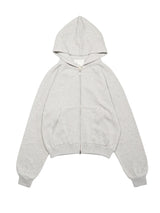SimplyComplicated シンプリーコンプリーケーテッド KNITTED ZIP HOODIE ニッテッドジップフーディー 通販 ヘザー