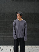 SimplyComplicated SLAB L/S TEE スラブロングスリーブTee 通販 チャコール
着用イメージ