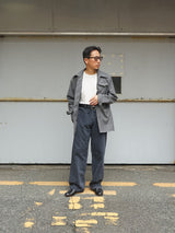 SimplyComplicated BF GARMENT DYED SELVEDGE JEAN ボーイブレンドガーメントダイセルヴィッチジーンズ 通販 ブラック 着用画像