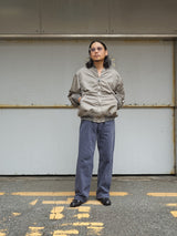 SimplyComplicated BF GARMENT DYED SELVEDGE JEAN ボーイブレンドガーメントダイセルヴィッチジーンズ 通販 パープル 着用画像